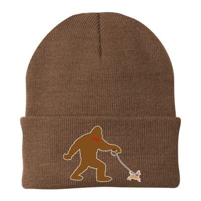 Bigfoot Walking Chihuahua Dog Knit Cap Winter Beanie