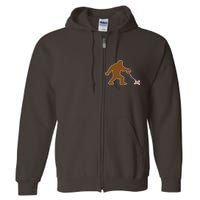 Bigfoot Walking Chihuahua Dog Full Zip Hoodie