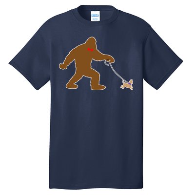 Bigfoot Walking Chihuahua Dog Tall T-Shirt