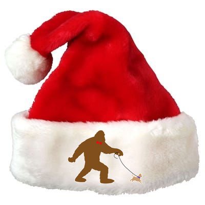 Bigfoot Walking Chihuahua Dog Premium Christmas Santa Hat