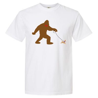 Bigfoot Walking Chihuahua Dog Garment-Dyed Heavyweight T-Shirt