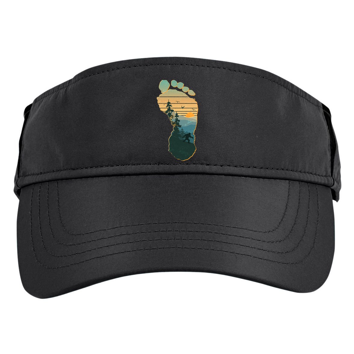 Bigfoot Wilderness Footprint Adult Drive Performance Visor