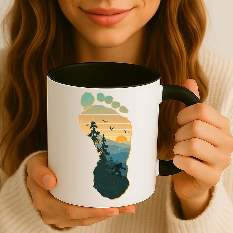 Bigfoot Wilderness Footprint Mug