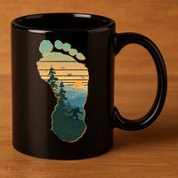 Bigfoot Wilderness Footprint 11oz C Handle Ceramic Mug