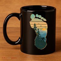 Bigfoot Wilderness Footprint 11oz C Handle Ceramic Mug
