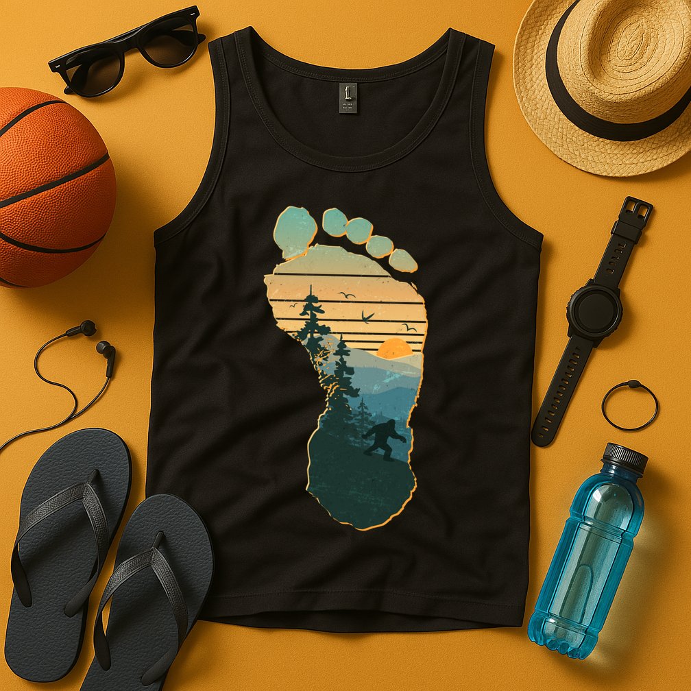 Bigfoot Wilderness Footprint Tank Top