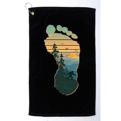 Bigfoot Wilderness Footprint Golf Towel