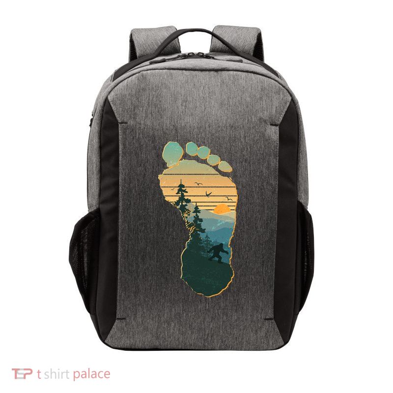 Bigfoot Wilderness Footprint Vector Backpack