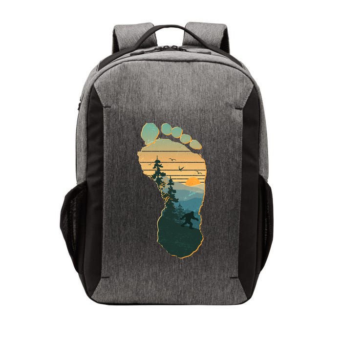 Bigfoot Wilderness Footprint Vector Backpack