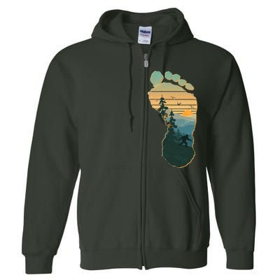 Bigfoot Wilderness Footprint Full Zip Hoodie