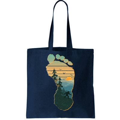 Bigfoot Wilderness Footprint Tote Bag