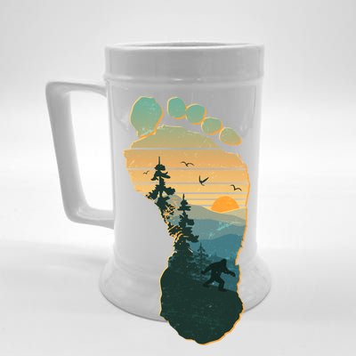 Bigfoot Wilderness Footprint Beer Stein