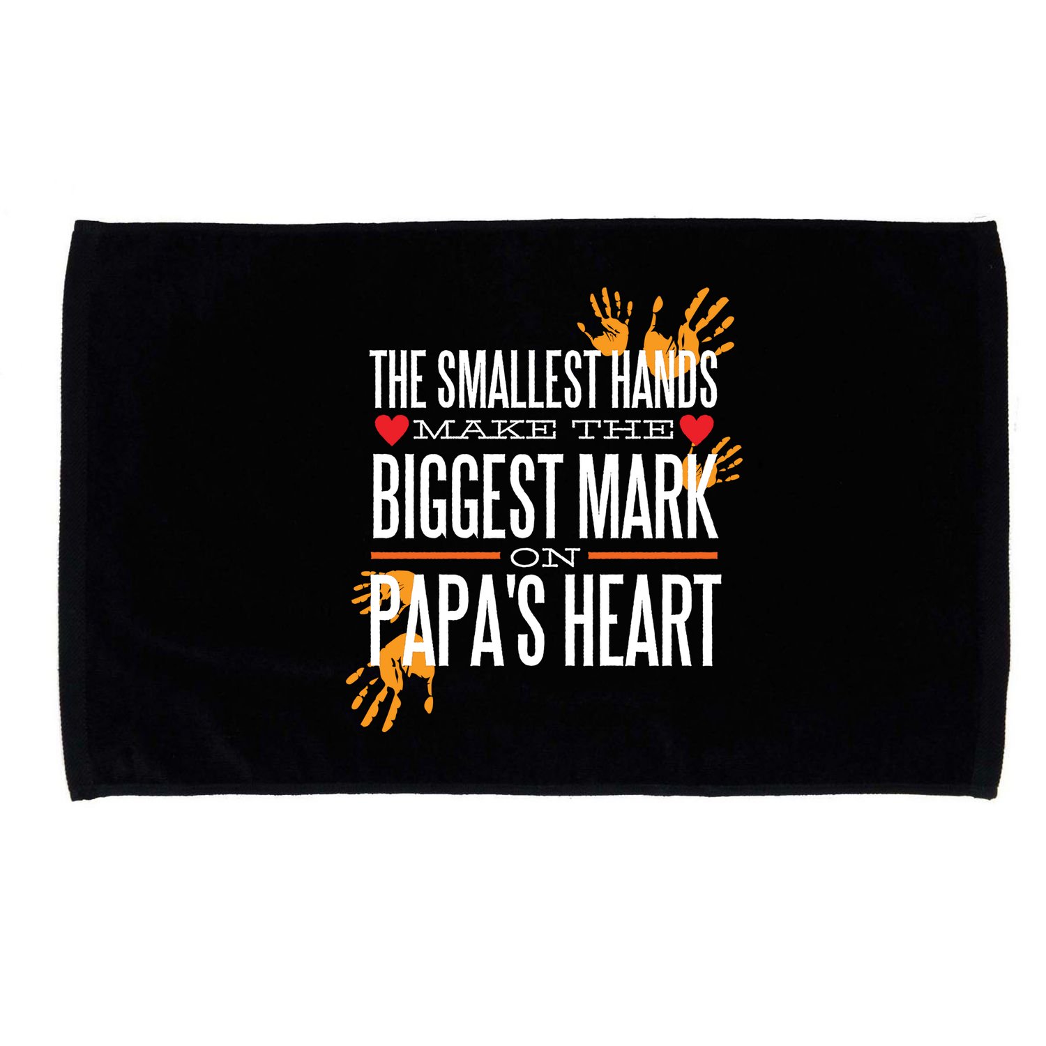 Biggest Mark Papa's Heart  Microfiber Hand Towel