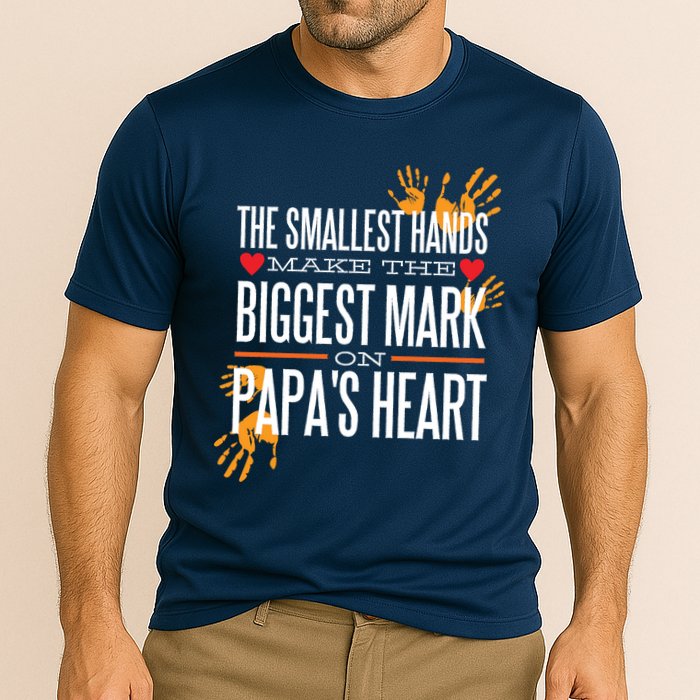 Biggest Mark Papa's Heart  Cooling Performance Crew T-Shirt