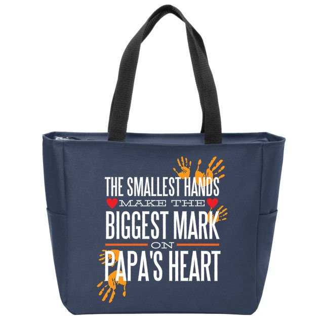 Biggest Mark Papa's Heart  Zip Tote Bag