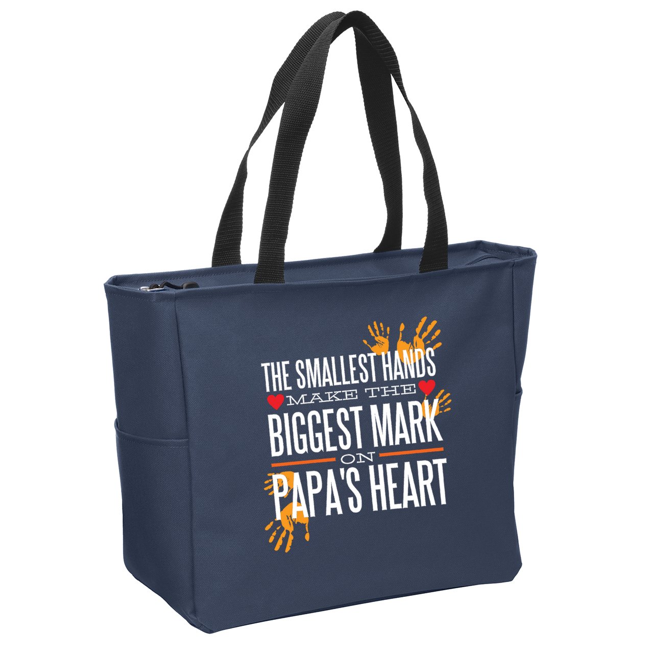 Biggest Mark Papa's Heart  Zip Tote Bag