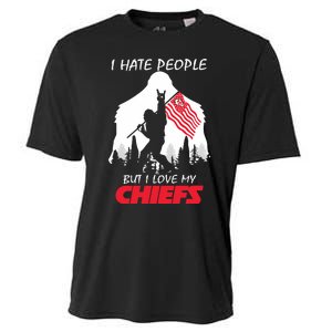 Bigfoot I Hate People But I Love My Kansas City Cooling Performance Crew T-Shirt