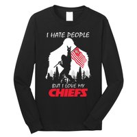 Bigfoot I Hate People But I Love My Kansas City Long Sleeve Shirt