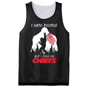 Bigfoot I Hate People But I Love My Kansas City Mesh Reversible Basketball Jersey Tank