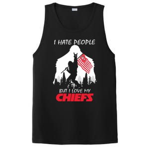 Bigfoot I Hate People But I Love My Kansas City PosiCharge Competitor Tank