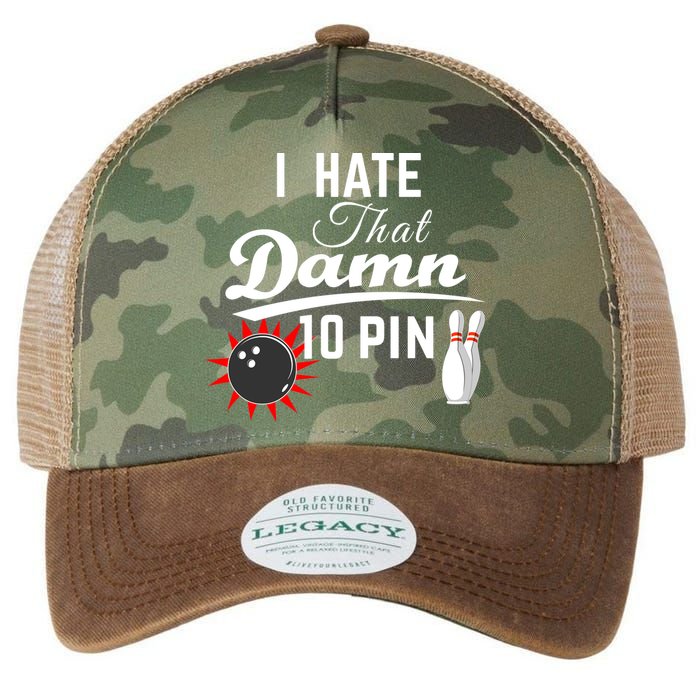 Bowling I Hate That Damn 10 Pin Legacy Tie Dye Trucker Hat
