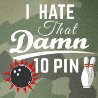 Bowling I Hate That Damn 10 Pin Legacy Tie Dye Trucker Hat