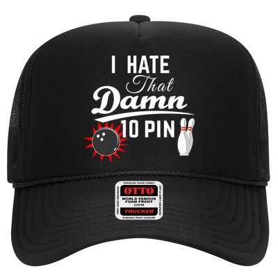 Bowling I Hate That Damn 10 Pin Trucker Hat