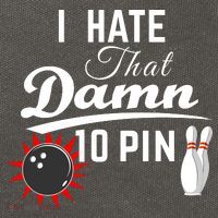 Bowling I Hate That Damn 10 Pin Cotton Canvas Backpack