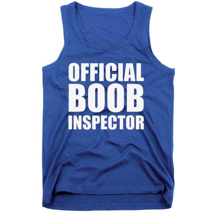 Boob Inspector Halloween Costume Gift Boobs 31st October Tank Top