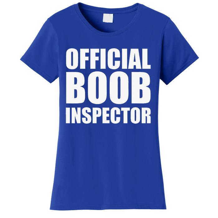 Boob Inspector Halloween Costume Gift Boobs 31st October Women's T-Shirt