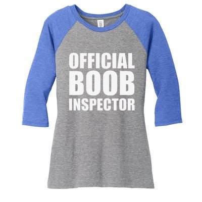 Boob Inspector Halloween Costume Gift Boobs 31st October Women's Tri-Blend 3/4-Sleeve Raglan Shirt