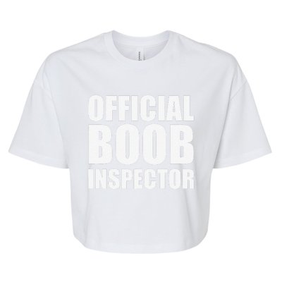 Boob Inspector Halloween Costume Gift Boobs 31st October Bella+Canvas Jersey Crop Tee