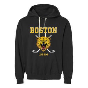 Boston Ice Hockey Fear The Bear Garment-Dyed Fleece Hoodie