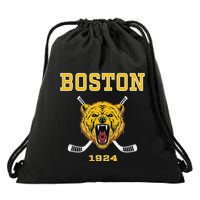Boston Ice Hockey Fear The Bear Drawstring Bag