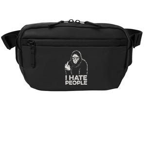 Bigfoot I Hate People Sasquatch Middle Finger Crossbody Pack