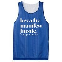 Breathe Ifest Hustle Repeat Mindfulness Self Love Yoga Gift Mesh Reversible Basketball Jersey Tank