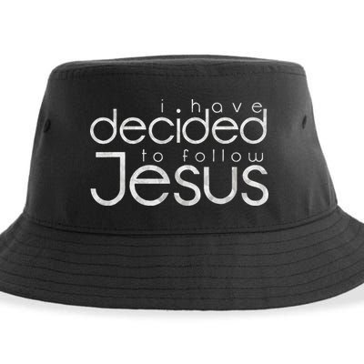 Baptism I Have Decided To Follow Jesus Sustainable Bucket Hat