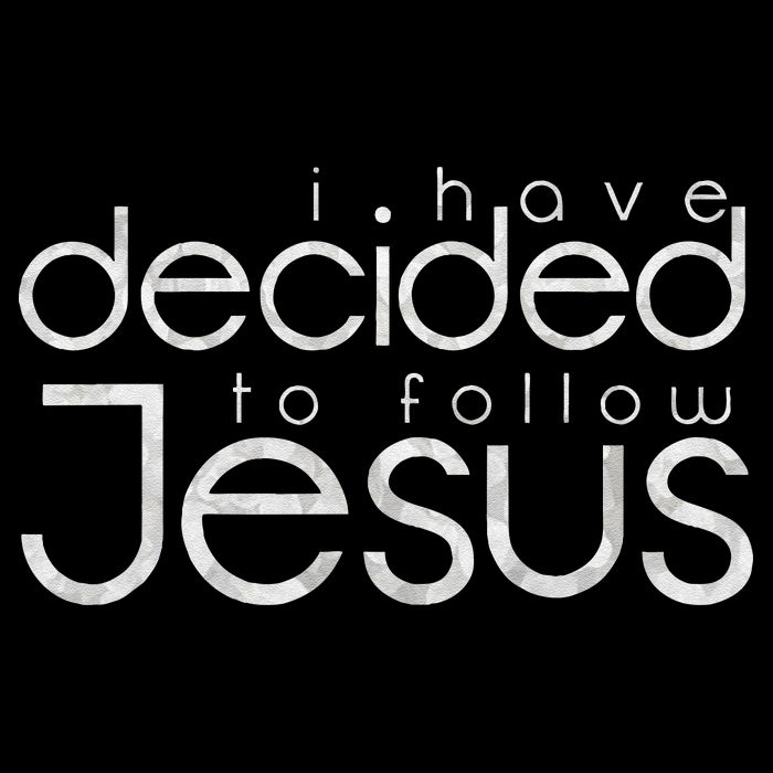 Baptism I Have Decided To Follow Jesus Cropped Pullover Crew