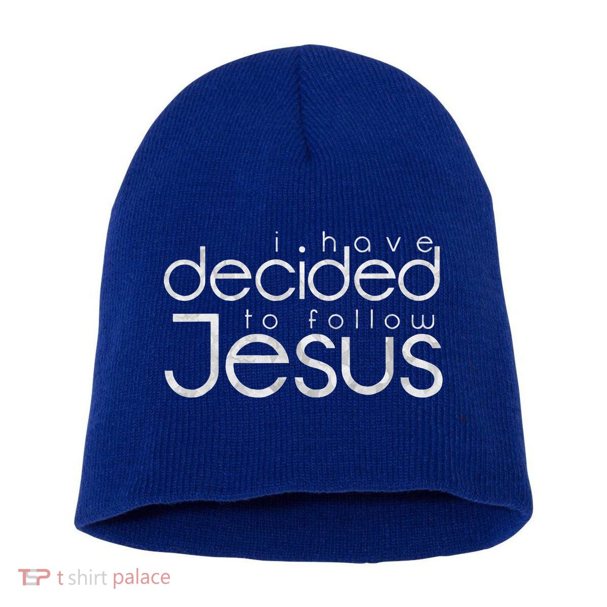Baptism I Have Decided To Follow Jesus Short Acrylic Beanie