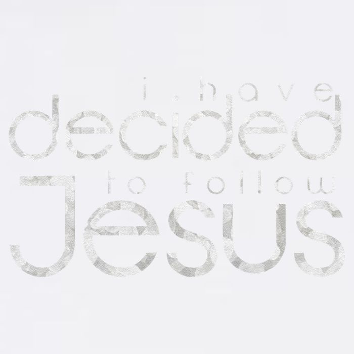 Baptism I Have Decided To Follow Jesus Garment-Dyed Sweatshirt