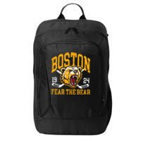 Boston Ice Hockey Fear The Bear City Backpack