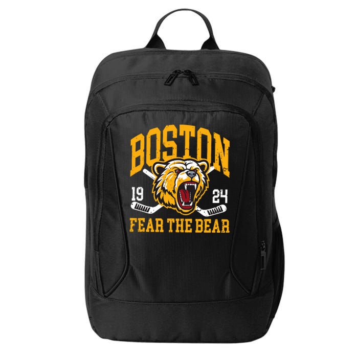 Boston Ice Hockey Fear The Bear City Backpack