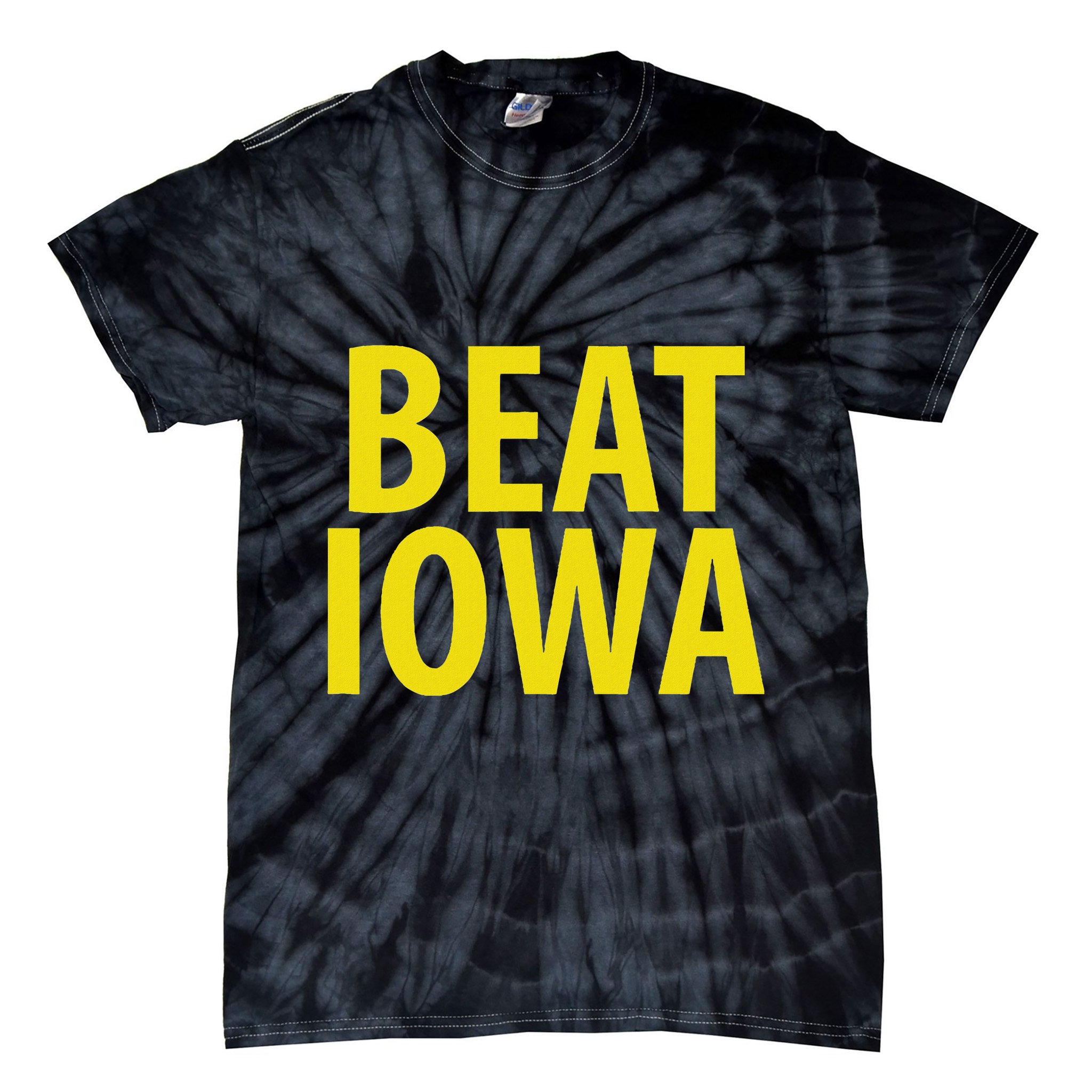 Beat Iowa House Divided State Of Ia Tie-Dye T-Shirt