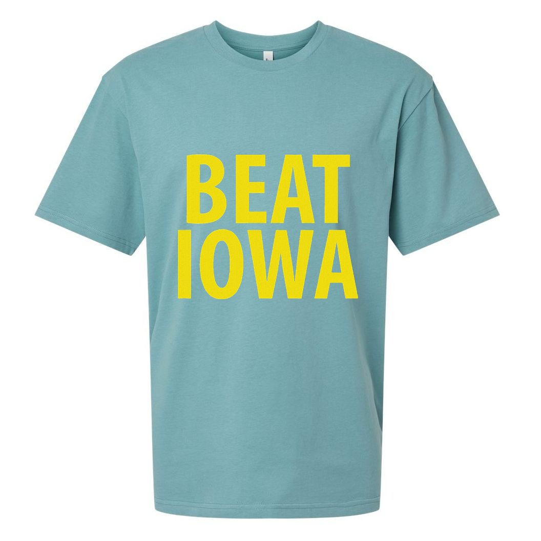 Beat Iowa House Divided State Of Ia Sueded Cloud Jersey T-Shirt