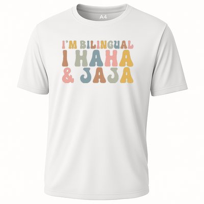 Bilingual I Haha And Jaja Sarcastic Spanish Teacher Cooling Performance Crew T-Shirt