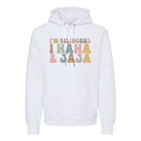 Bilingual I Haha And Jaja Sarcastic Spanish Teacher Premium Hoodie