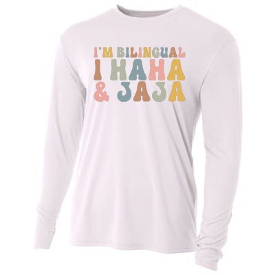 Bilingual I Haha And Jaja Sarcastic Spanish Teacher Cooling Performance Long Sleeve Crew