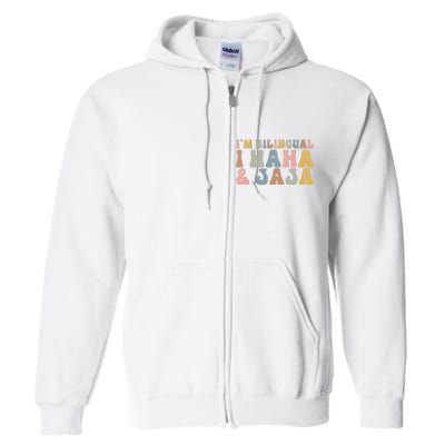 Bilingual I Haha And Jaja Sarcastic Spanish Teacher Full Zip Hoodie