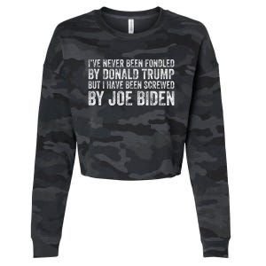 But I Have Been Screwed By Joe Biden Cropped Pullover Crew