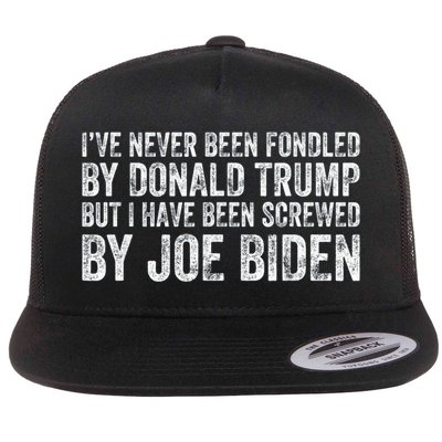 But I Have Been Screwed By Joe Biden Flat Bill Trucker Hat